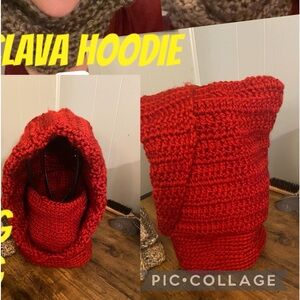 Red Balaclava Hoodie
